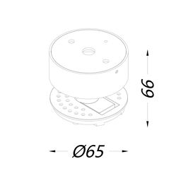 Крепление сменное М3 для светильников VILLY, поворотное накладное, цвет Золото, VL-M3-GD