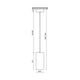 Чертёж подвесного крепления M6 Villy с размерами