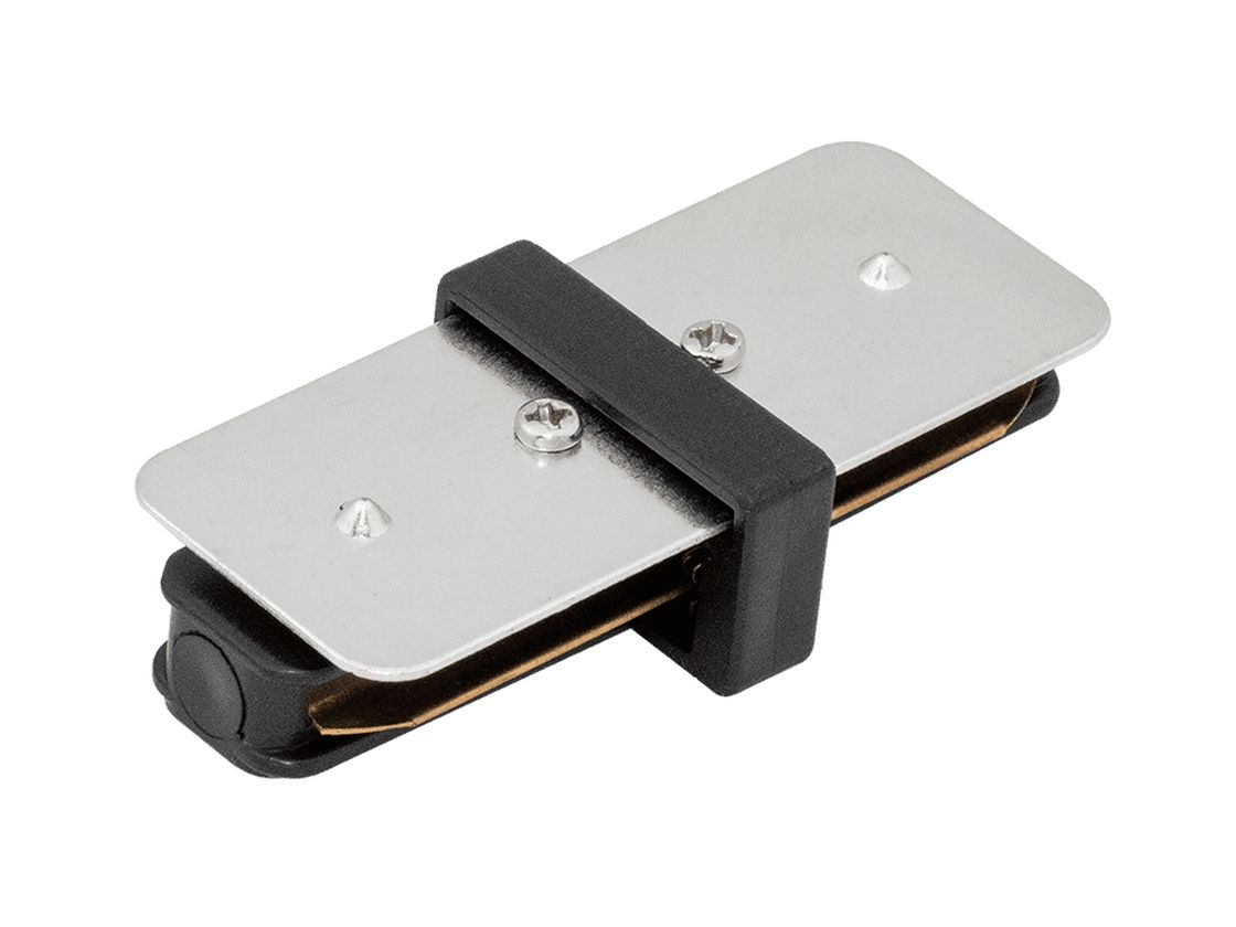 I-коннектор однофазного трека черный, вид сверху