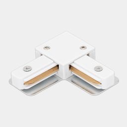 L коннектор для трековых систем, белый,CN2-WH-L