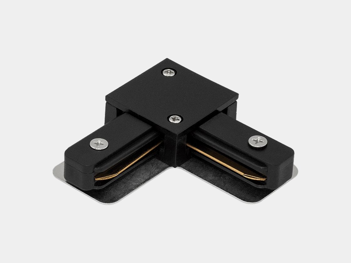 L коннектор для трековых систем, черный,CN2-BL-L