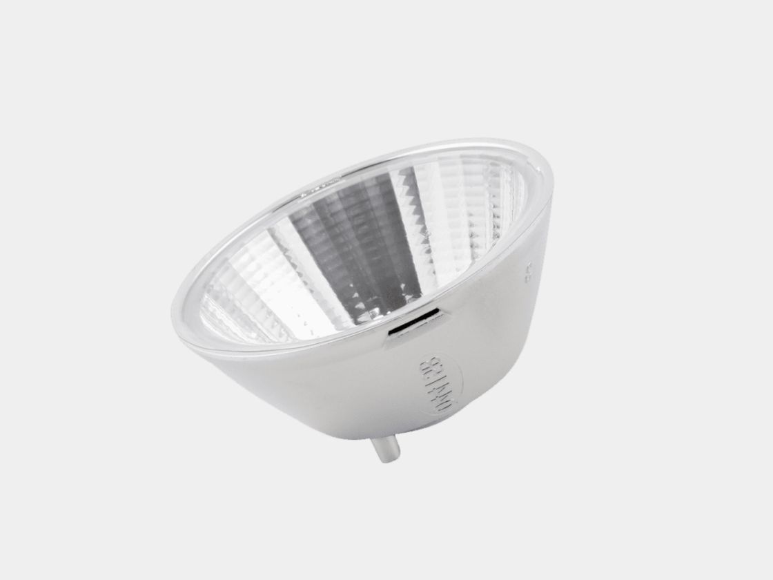 Встраиваемый рефлектор COMBO VILLY, серебристый корпус, вид сбоку