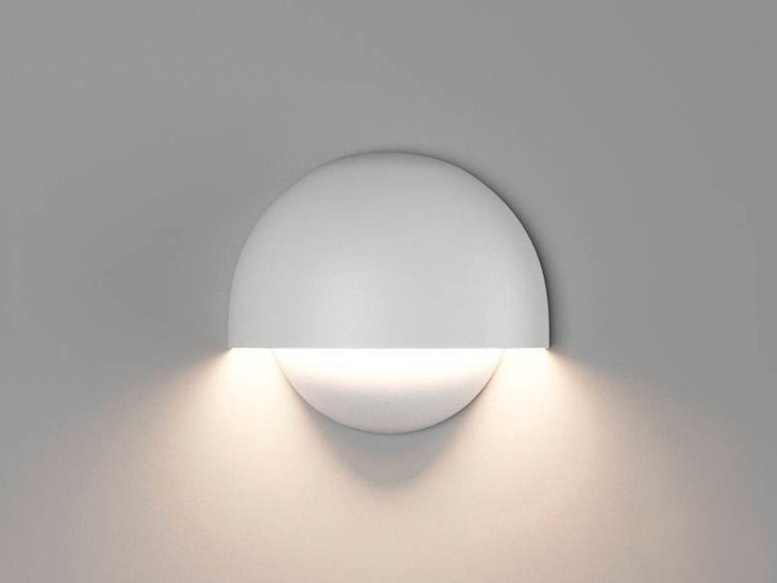 Белый настенный светильник MUSHROOM, свет вверх и вниз