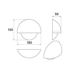 Светильник настенный белый GW MUSHROOM 4000K, GW-A818-10-WH-NW