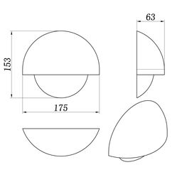 Светильник настенный белый GW MUSHROOM 4000K, GW-A818-10-WH-NW