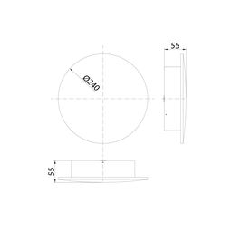 Светильник настенный GW CIRCUS белый, 3000K, 12 Вт, GW-8663S-12-WH-WW