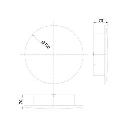 Светильник настенный GW CIRCUS черный, 3000K, 16 Вт, GW-8663L-16-BL-WW