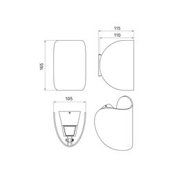 Светильник настенный GW VENTURA черный, GW-A108-6-BL-WW