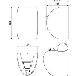 Светильник настенный GW VENTURA черный, GW-A108-6-BL-WW