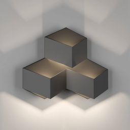 GW-1101-3-9-BL-WW PALMIRA Светодиодный настенный светильник 9W черный 3000 К