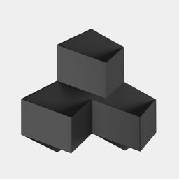 Черный настенный светильник PALMIRA, вид под углом