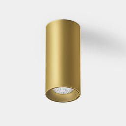 Накладной цилиндрический светильник Villy, золотой корпус, вид снизу