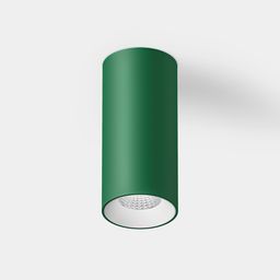 Накладной цилиндрический светильник Villy, зелёный корпус, вид снизу