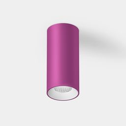 Накладной светильник Villy розовый цилиндр, вид спереди