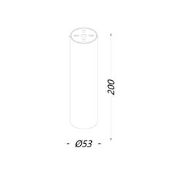 Светильник MINI VILLY M, потолочный накладной, 9Вт, 4000K, Черный, MINI-VL-BASE-M-BL-NW