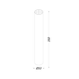Светильник MINI VILLY L удлинненный, потолочный накладной, 9Вт, 4000K, Белый, MINI-VL-BASE-L-WH-NW