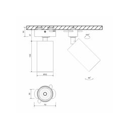 Чертеж крепления M2 Mini Villy с размерами