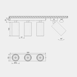 Чертеж крепления M13 Mini Villy с размерами