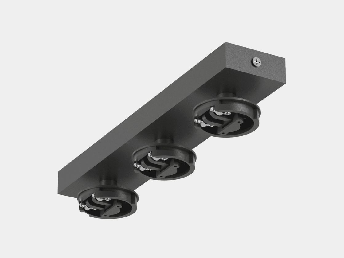 Черное тройное крепление M13 Mini Villy, вид снизу