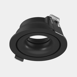 Черный встраиваемый корпус светильника с пружинными фиксаторами