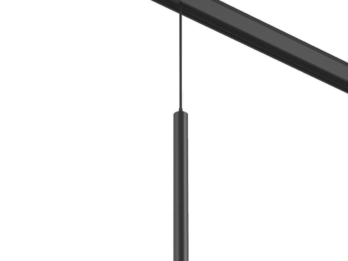 Подвесной трековый светильник SY черный, общий вид