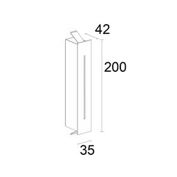 Светильник встраиваемый настенный JY, белый, PO-1420-STEP-WH-WW