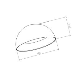 Светильник JY C0207, CO-207-400B-BG-WW