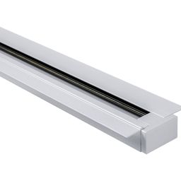 Встраиваемый белый шинопровод, общий вид под углом