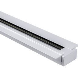 Белый встраиваемый трек, вид на контактный канал