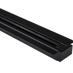 Черный трек однофазный, вид сверху на контактный канал