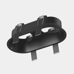 Встраиваемый корпус светильника COMBO-50-BL черный, вид снизу