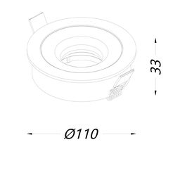 Корпус светильника потолочный встраиваемый  наклонный, COMBO11-WH, Белый, IP20, COMBO11-WH