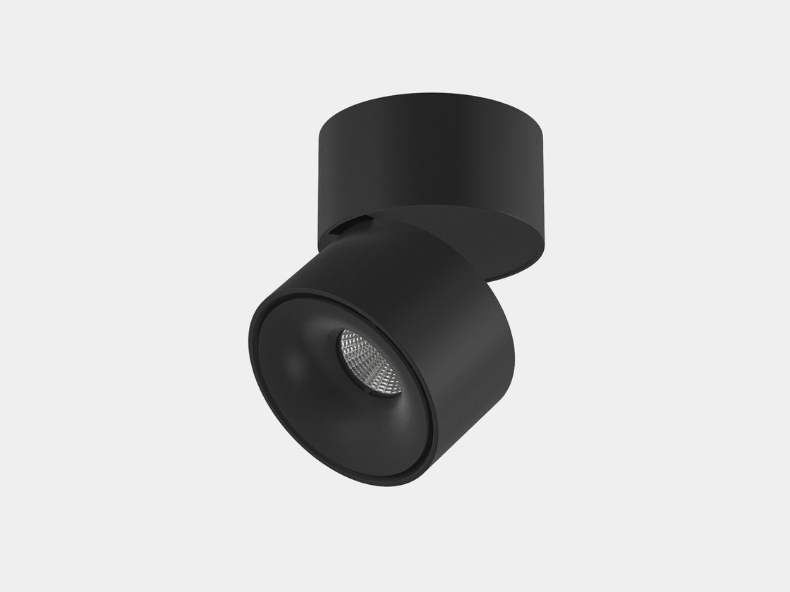 Накладной черный светильник серия I, поворотный модуль