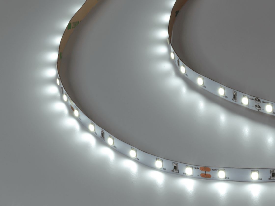 Светодиодная лента SWG PRO 2835, 60 LED/м, 4,8 Вт/м, 24В , IP20, Цвет: Холодный белый, SWG2P60-24-4.8-W