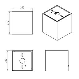 Светильник светодиодный потолочный накладной , серия GW, Белый, 10Вт, IP20, Нейтральный белый (4000К), GW-8601-10-WH-NW