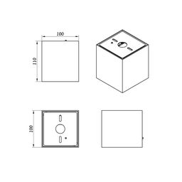 Светильник светодиодный потолочный накладной , серия GW, Белый, 10Вт, IP20, Нейтральный белый (4000К), GW-8601-10-WH-NW