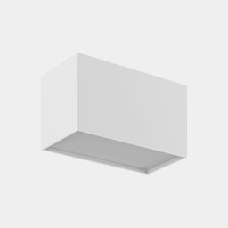 Накладной светильник белый, вид снизу, выключен