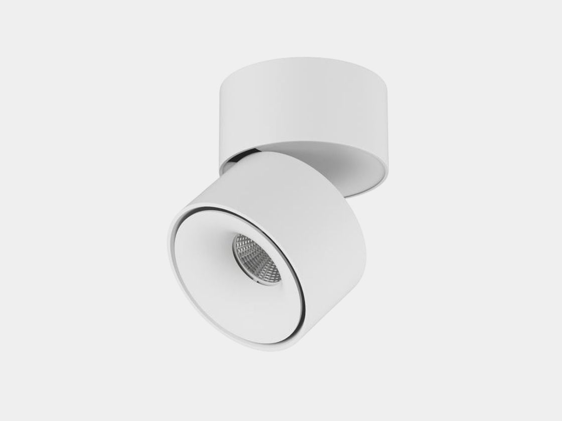 Накладной поворотный светильник спот, белый корпус