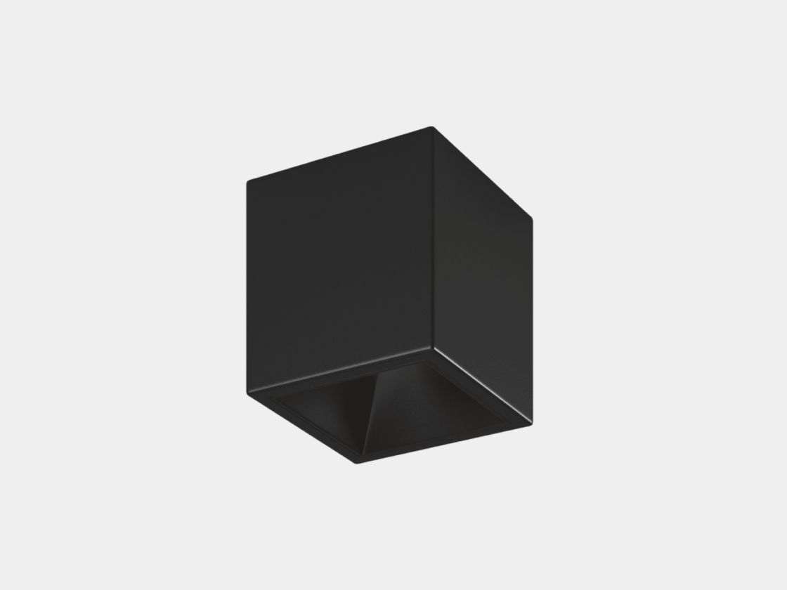 Накладной светодиодный светильник DL-SPL черный кубический корпус