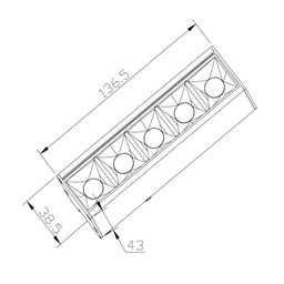 Светильник SY черный, 10 Вт, теплый свет, 3000K, SY-601221-BL-10-WW
