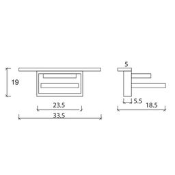 Заглушка для однофазного встраиваемого трека, белая, TR-RC-WH-ECS
