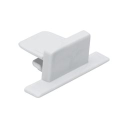 Белая заглушка для встраиваемого трека, вид сбоку