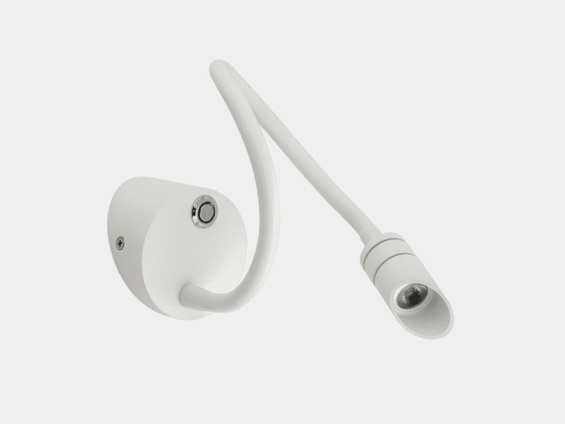 Белый настенный LED светильник WL на гибкой штанге