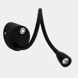 Настенный светильник WL на гибкой ножке, черный