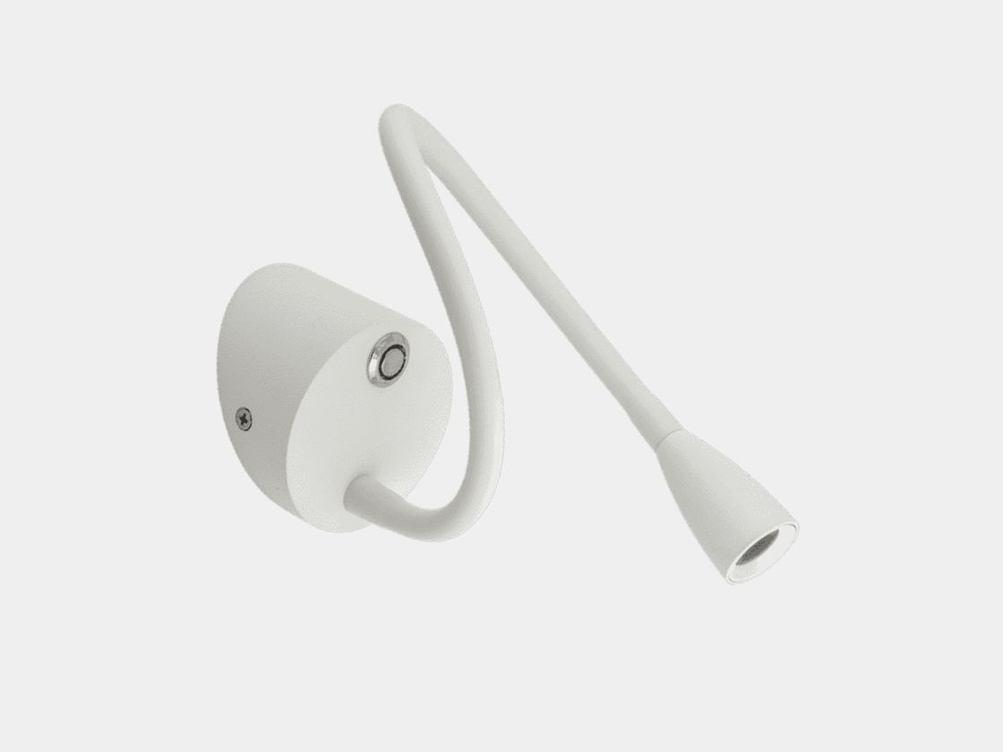 Настенный светильник WL белый на гибкой штанге