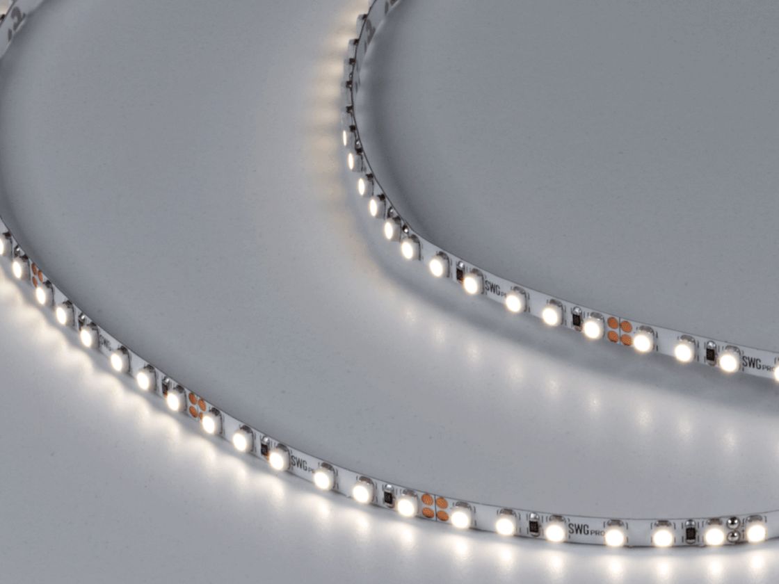 Лента SWG PRO нейтральный белый свет в работе