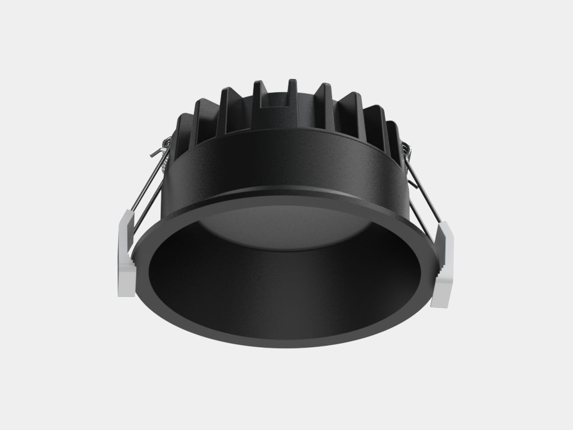 Встраиваемый светильник, перспективный ракурс с пружинами крепления