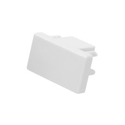 Белая заглушка однофазного трека, общий вид под углом