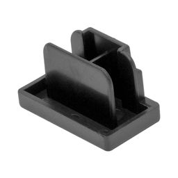 Заглушка трековой системы черная, крупный план