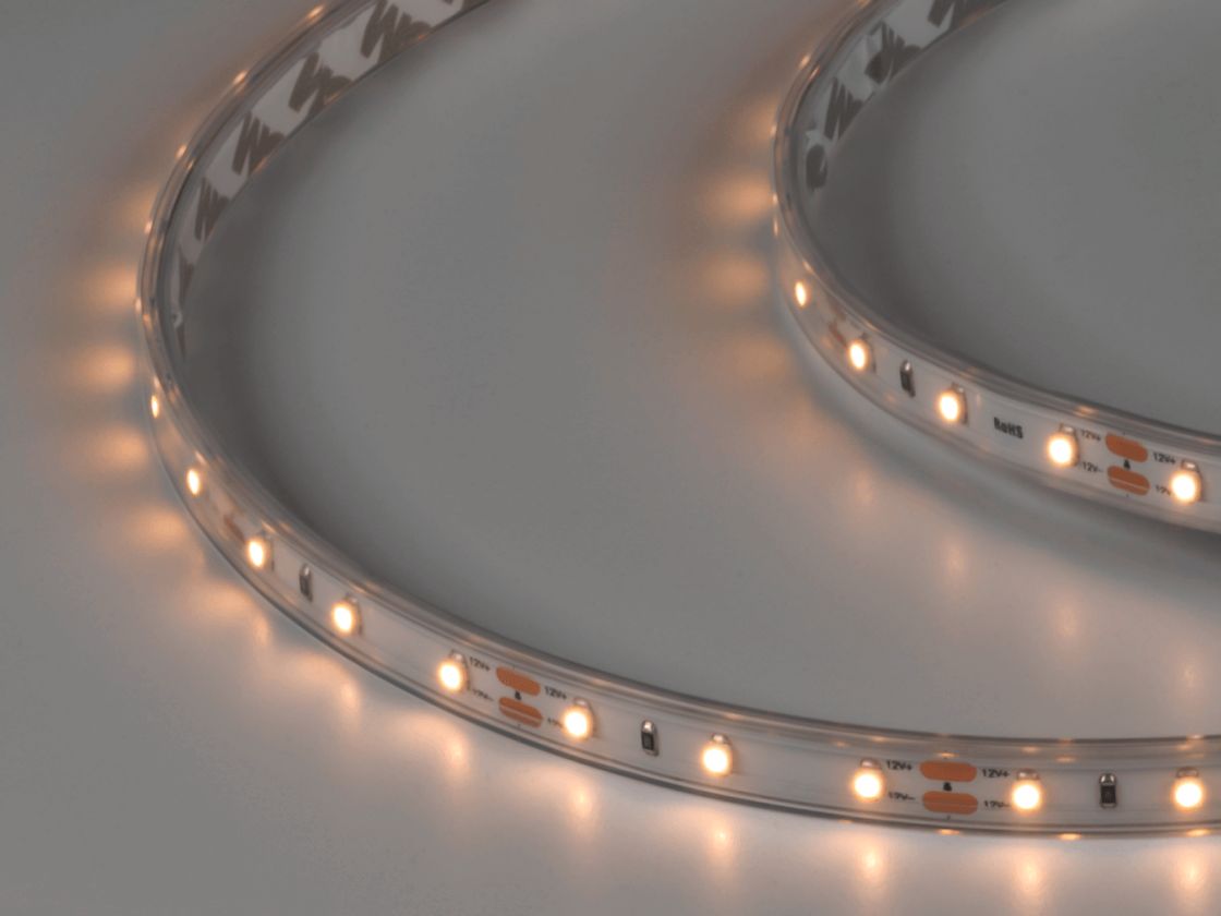 Светодиодная лента 12W IP65 теплого белого свечения, DSG360-12-WW-65